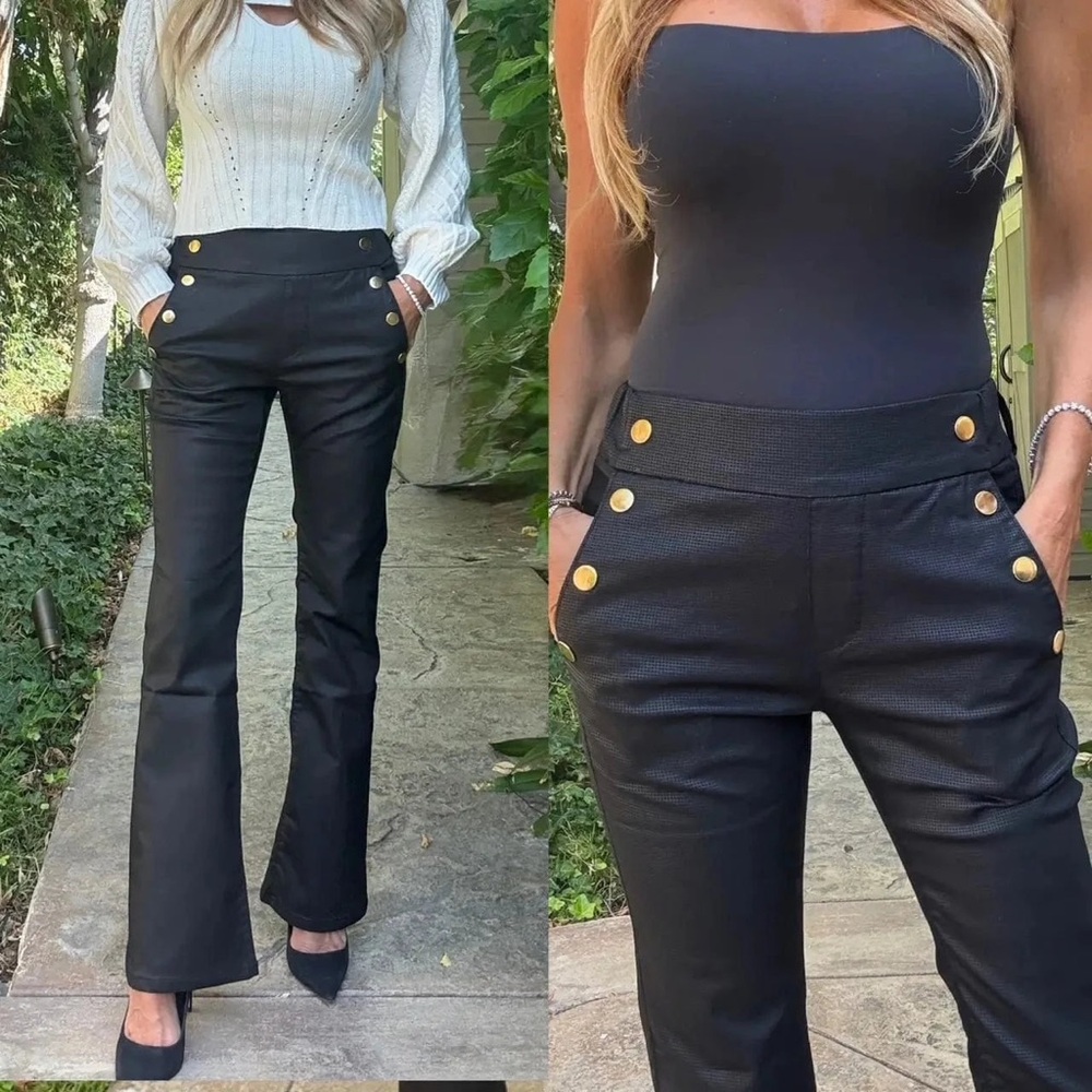 Bevy Flog Ellen Pant in Black Check Size 25